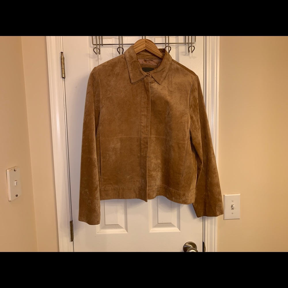 Brown 100% leather jacket by John Paul Richard